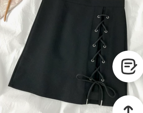 韩版复古高腰显瘦半身裙2020夏季新款交叉...