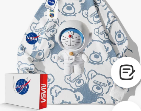 【高品质-优质棉】联名哆啦A梦卡通印花小熊...