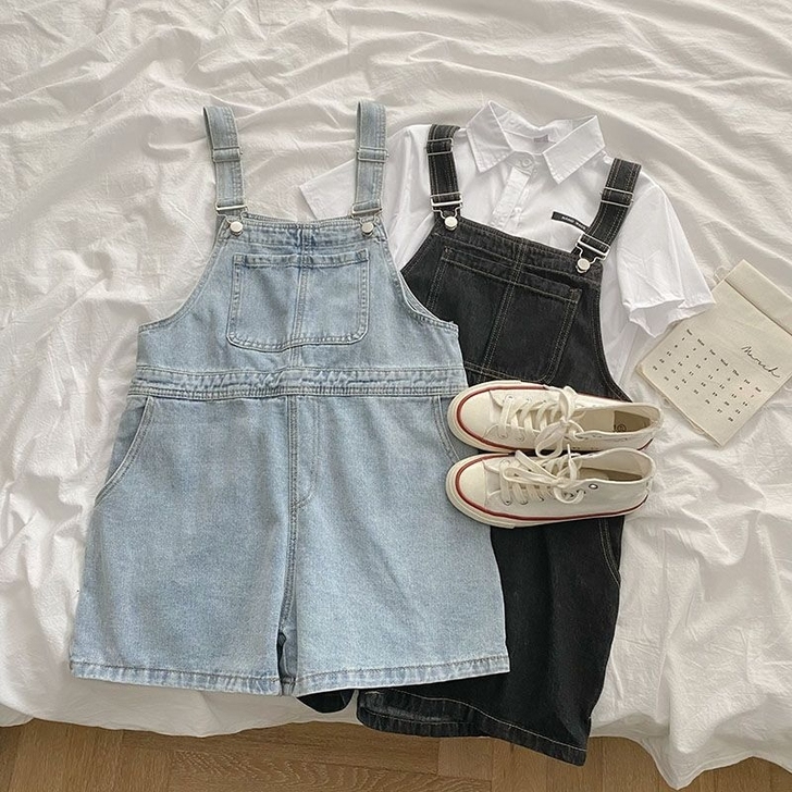 店铺倒闭 吊带裤包邮出 连体短裤2021年...