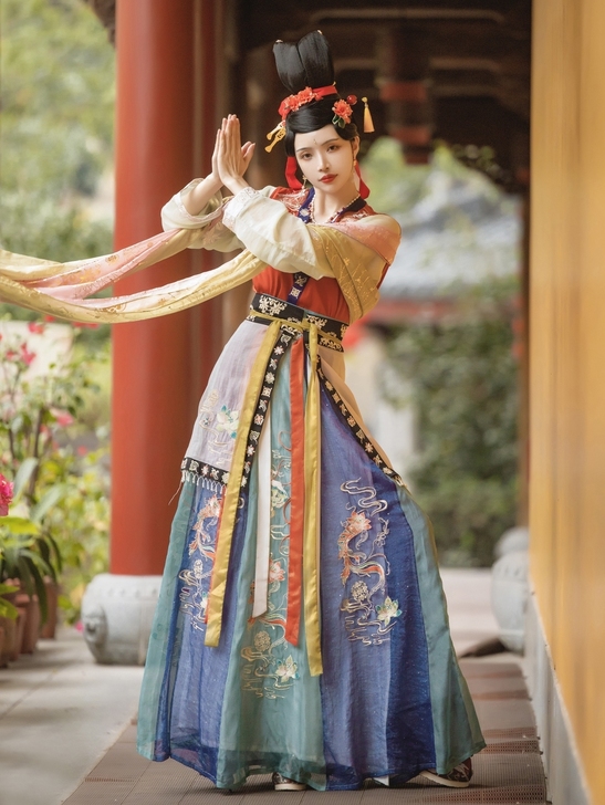 司南阁x天涯明月刀联名汉服唐褙子光音天