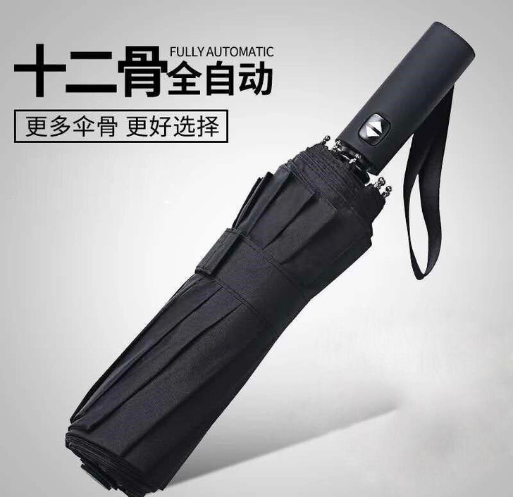 折叠全自动雨伞十骨大号情侣双人伞三折伞晴雨...