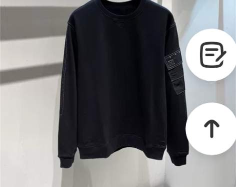 鸟家2021冬季加绒卫衣袖子工装口袋明线宽...