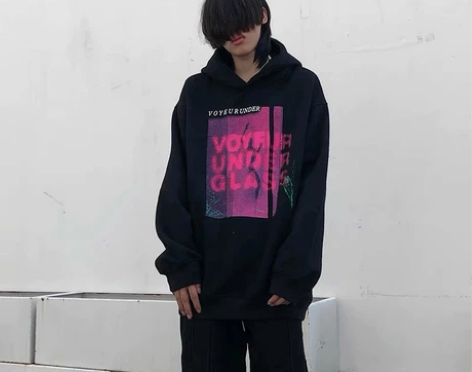 尾郎的店 高街国潮设计感连帽卫衣男潮ins...