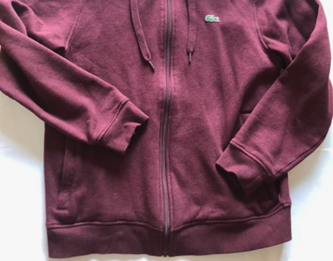 LACOSTE男卫衣，内里加绒，4号M码，...