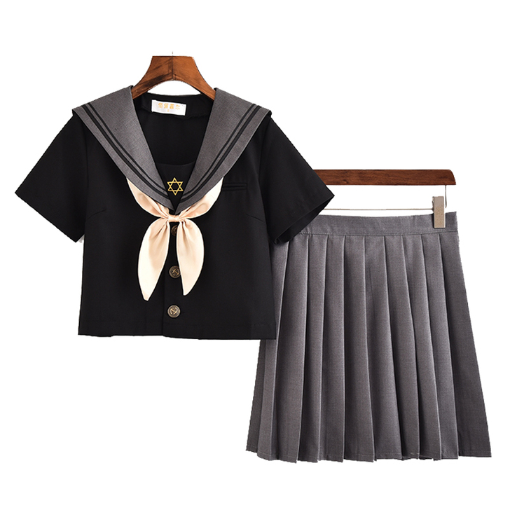 正统基础款jk制服裙日系夏季班校服女水手服...