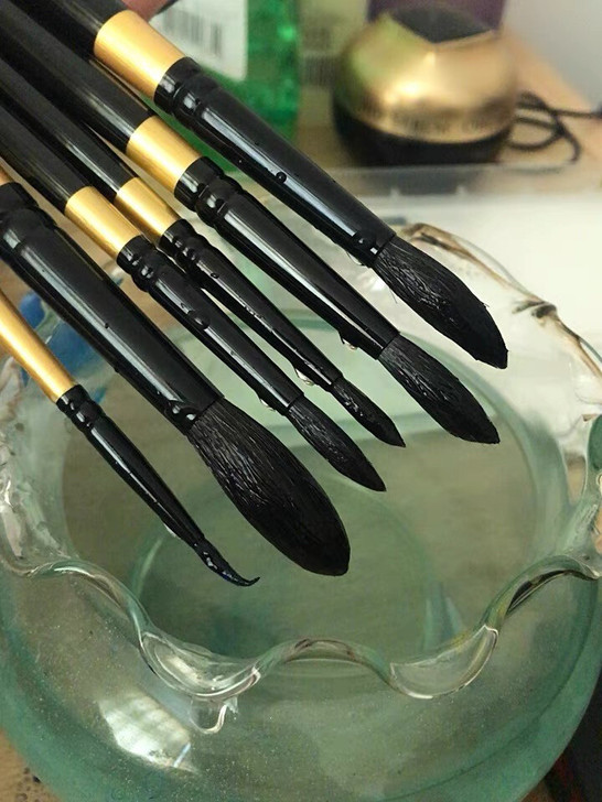 马蒂尼黑天鹅水彩笔混合松鼠拖把笔专业水彩丙...