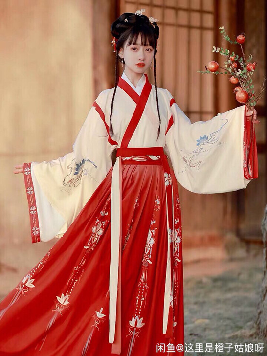 【出】艺缕半生莲晋制汉服三件套