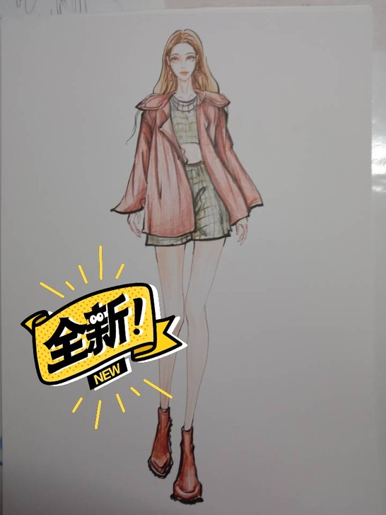 服装效果图完整稿,有现稿,也可约稿。