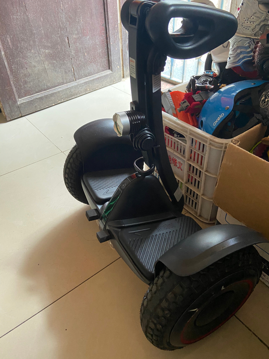 小米九号平衡车！！！！燃动版！！！加了射灯...