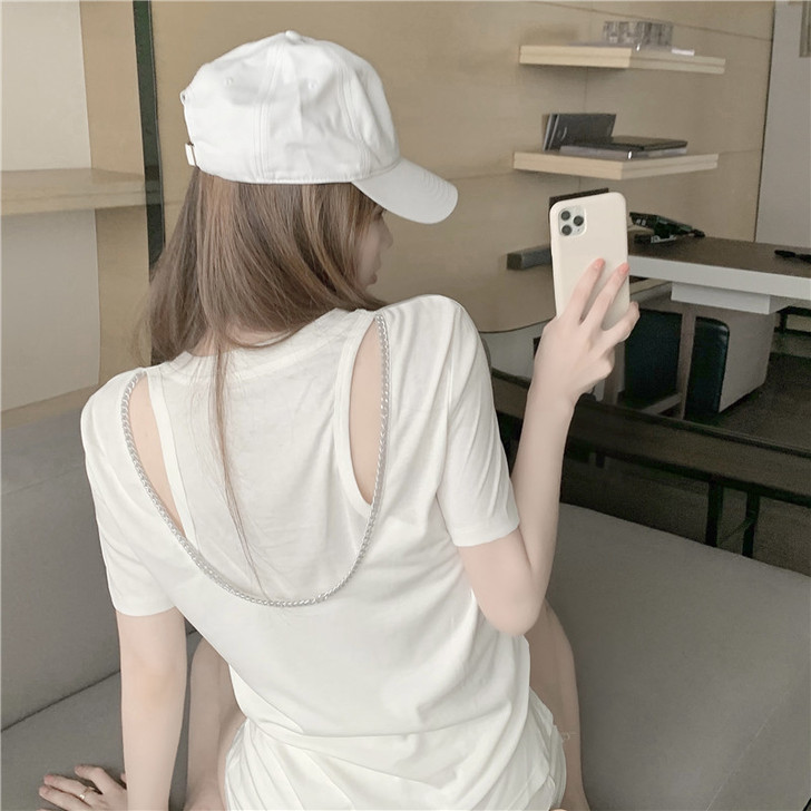 晶美雅 蕾丝雪纺衫