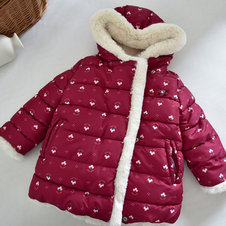 纯元~只有30件  稻草夹棉加厚毛毛厚连帽...