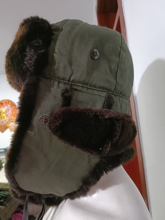 老式雷锋帽带护鼻,绒毛厚实保暖