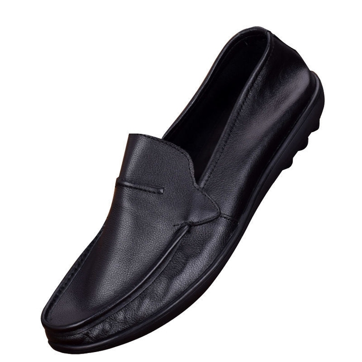 【头层牛皮】夏季透气超软皮鞋男真皮驾车鞋软...