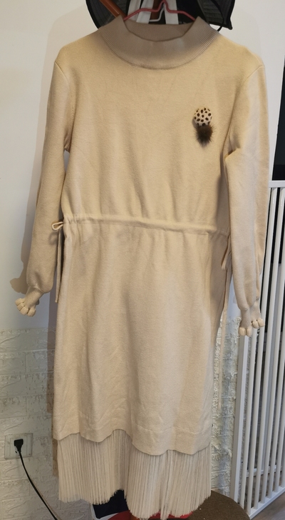 针织裙，实体店购入，只穿过1次，9成新，料...