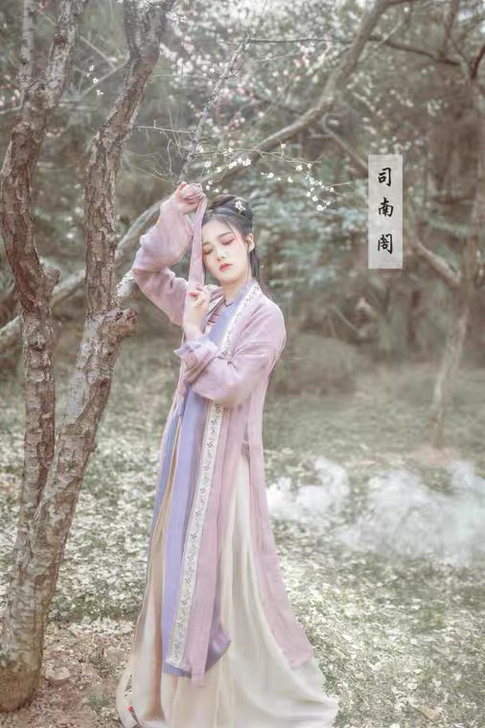 司南阁原创【行香子】宋制汉服 长褙子