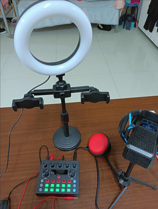 标准版现代声卡免调试设备全套主播网红变声器...