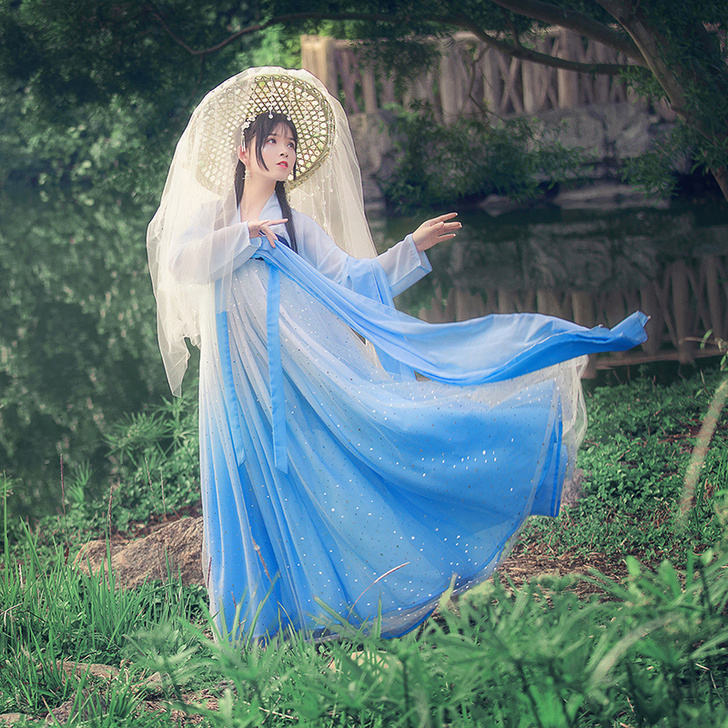 千韵岗【辰莲鱼梦】汉服女正品原创中国风白菜...