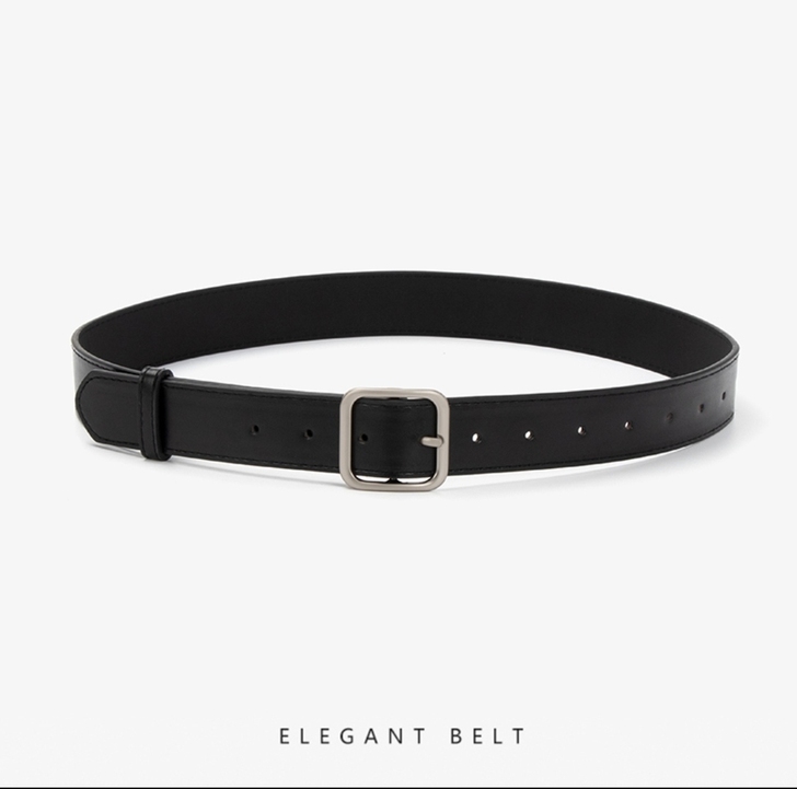 韩国时尚皮带女ins风黑色牛仔裤细条腰带女...