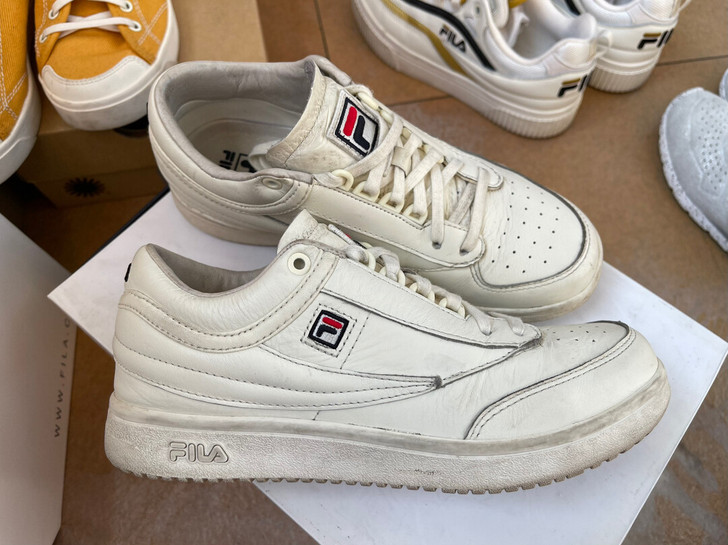 FILA 斐乐女鞋 板鞋 T1MID 潮流...
