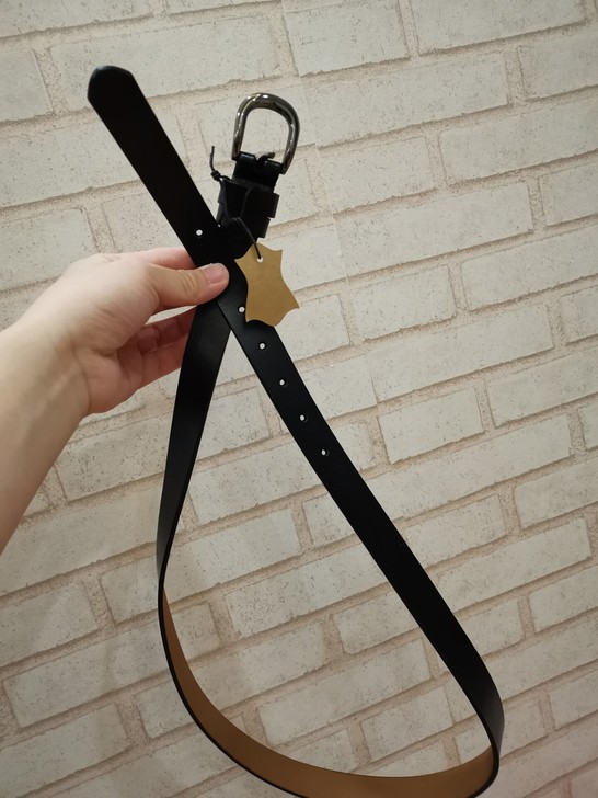 【两件包邮】全新纯黑色女士小皮带细款腰带腰...