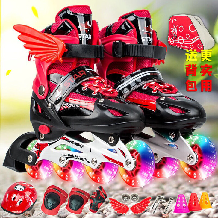 男女小孩溜冰鞋 儿童溜冰鞋 儿童成人轮滑鞋...