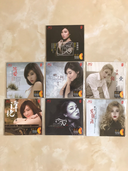 谭艳 一套CD试音碟，24k金碟，全新，7...