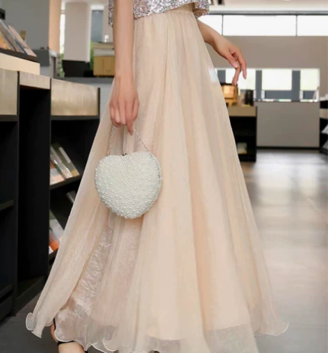 海边拖地长裙仙女8米大摆裙沙滩度假显瘦夏季...