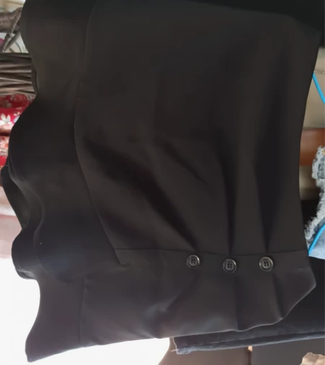 大码百分百微胖  春秋装荷叶边半身裙裤 黑...