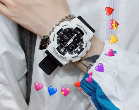 王一博同款小钢炮手表男士运动型机械独角兽电...