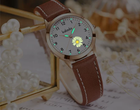 学生专用手表初高中女夜光防水考试用静音石英...