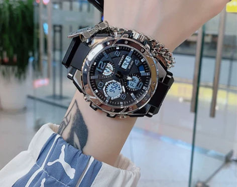 新概念手表男士机械初高中学生潮流黑科技青少...