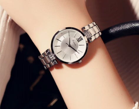 香港金米欧Kimio简约大方女士链条手表包...