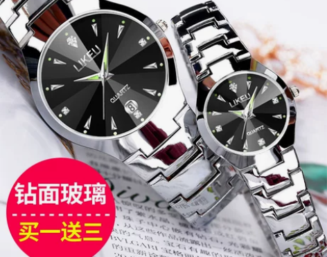 韩版简约时尚手表女士学生手表男士女表石英情...