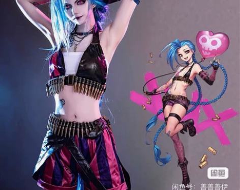 （急出）火花动漫 金克丝暴走萝莉 英雄联盟...