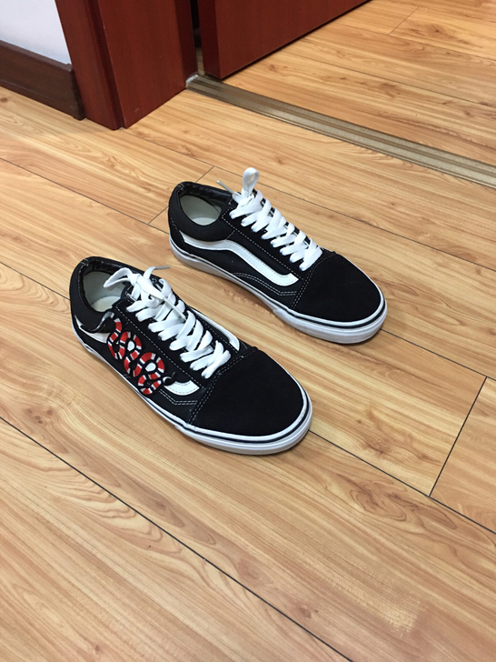 万斯vans Old Skool黑色白色蛇...