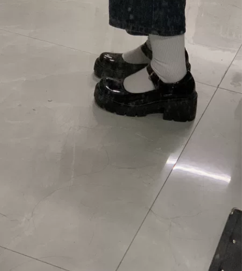 厚底漆皮玛丽珍鞋日系学院风增高小皮鞋浅口J...