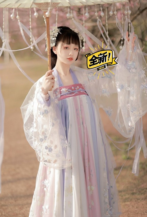 【全新】樱洛茗月萱齐胸襦裙套装汉服女刺绣正...