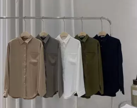 百搭简约衬衫拒绝跑单 图片中第四个颜色