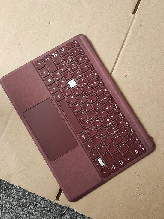 微软Surface键盘GO酒红色坏的