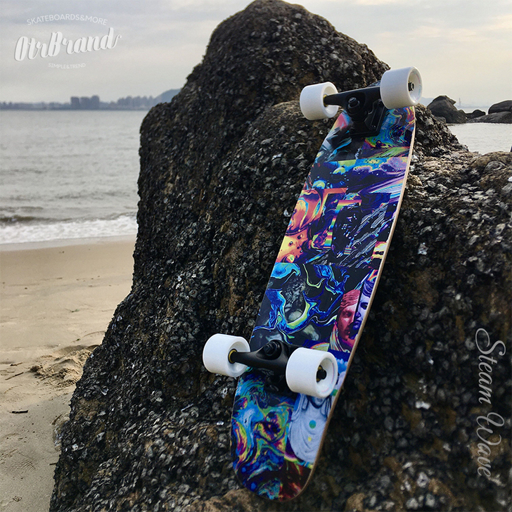 OTR专业大鱼板初学者四轮代步滑板单翘板青...