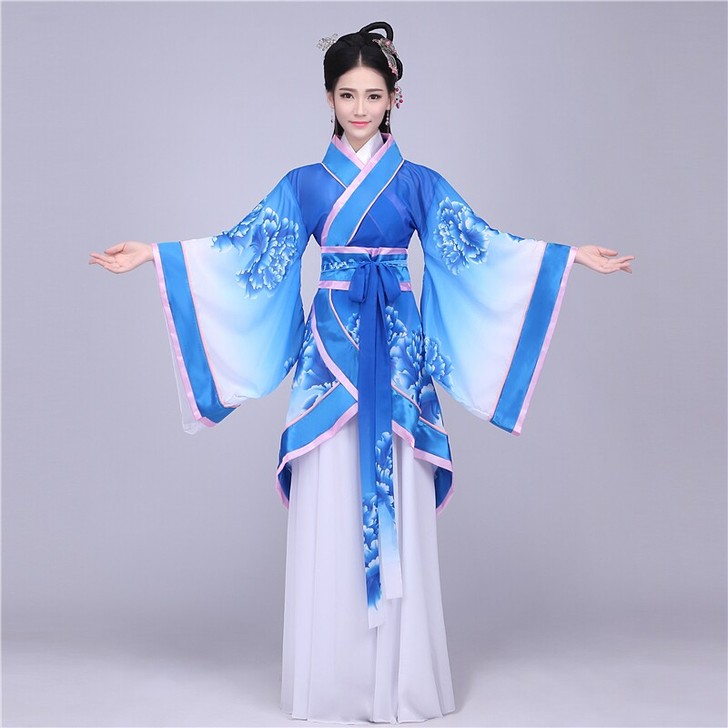 低价出售8套包邮 雪纺古装服装仙女古筝演出...