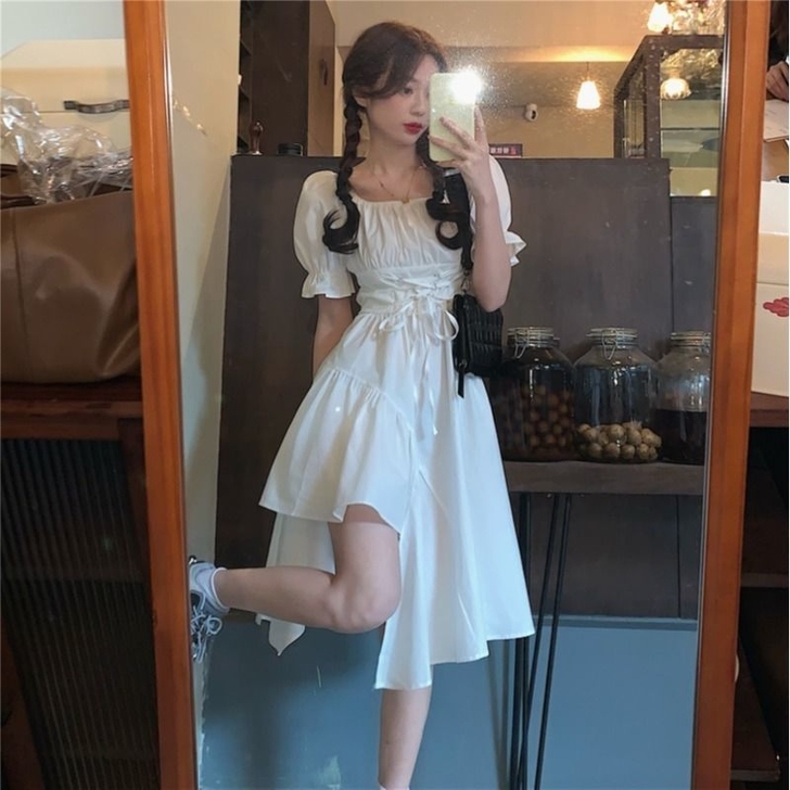 【清仓】2021年赫本风ins小黑裙女新款...
