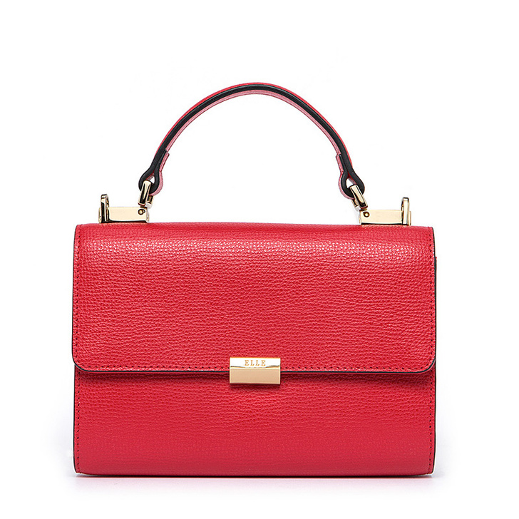 ELLE单肩包女包真皮迷你