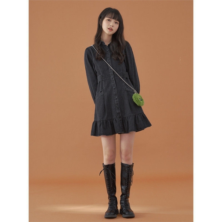 2021年春秋新款巨显瘦连衣裙