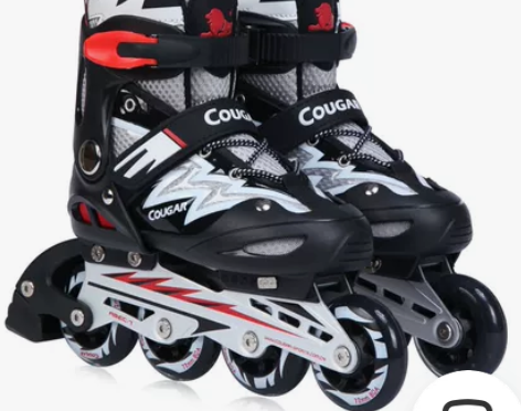 美洲狮旱冰鞋 溜冰鞋滑冰鞋儿童男女全套装直...