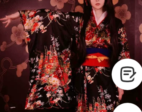 地狱少女阎魔爱cos振袖和服华丽原版日系少...