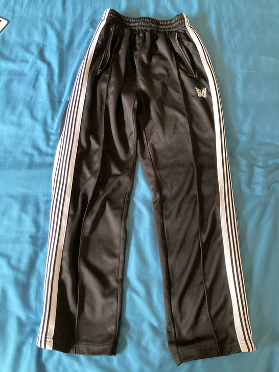 老夫子 Needles蝴蝶裤 黑白织带M码