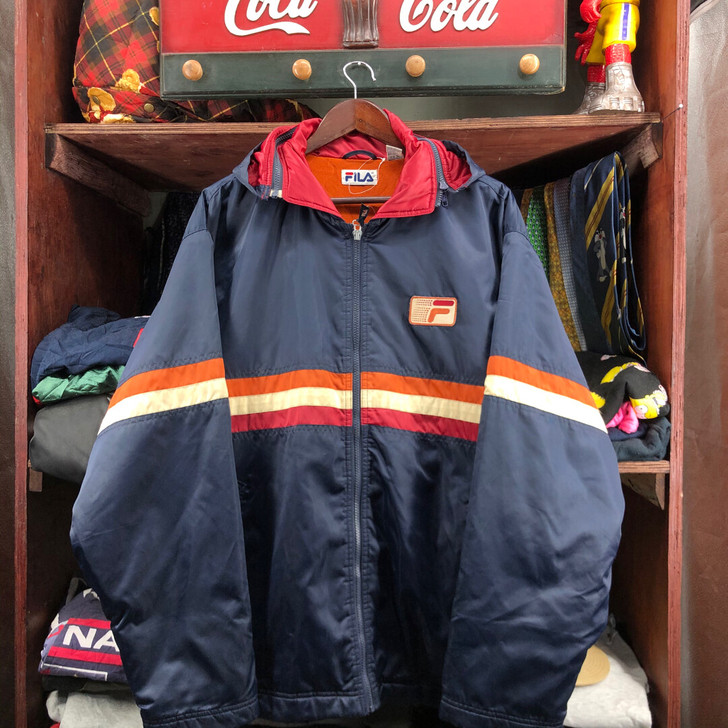 Vintage 斐乐 拼色 防水面料 ov...