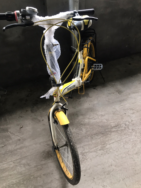 7.8新自行车一台，可折叠放小车后备箱，换...