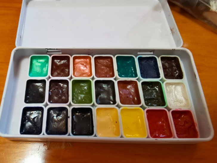 ds矿物色水彩分装21色水彩分装